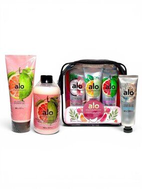 Fruits & Passion—Tropical Hand Cream & Bath Bundle—6pc Spa Gift Set  *NIP*